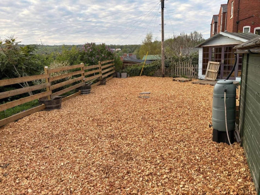 Garden & Play Area Safe Wood Chip Mulch 850 - 1600 Litre Bag