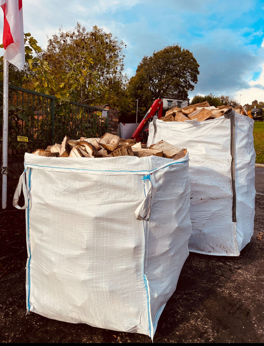 Kiln Dried Hardwood Firewood Logs Large Bulk Bags
