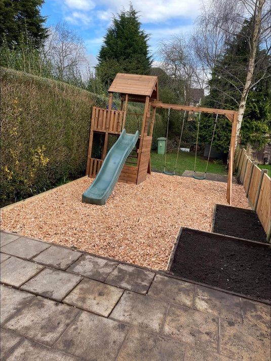 Garden & Play Area Safe Wood Chip Mulch 850 - 1600 Litre Bag