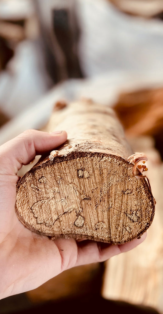 British Kiln Dried Birch Logs Multiple Bulk Bag Sizes