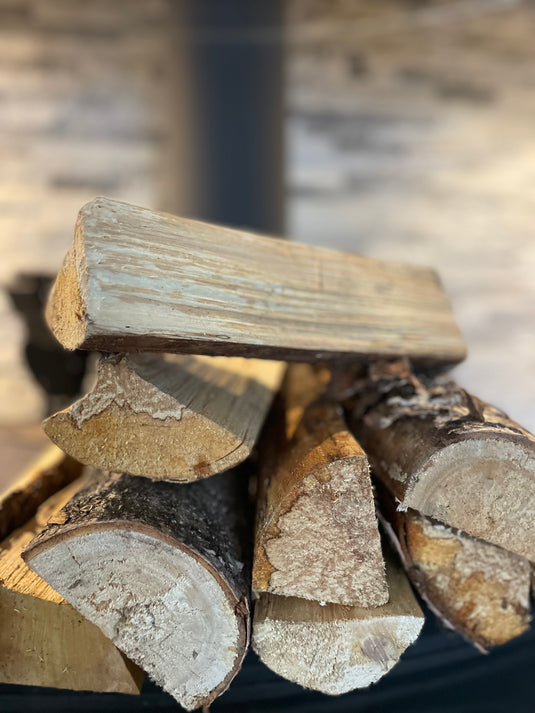 British Kiln Dried Birch Logs Multiple Bulk Bag Sizes