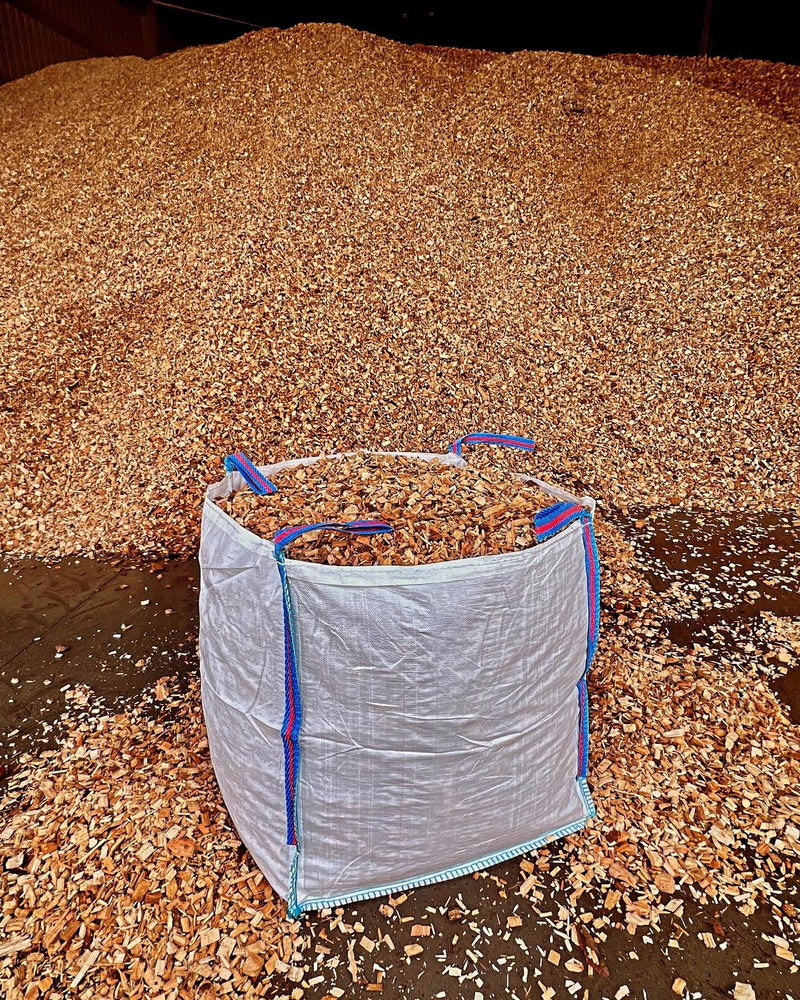 Load image into Gallery viewer, Garden &amp; Play Area Safe Wood Chip Mulch 850 - 1600 Litre Bag
