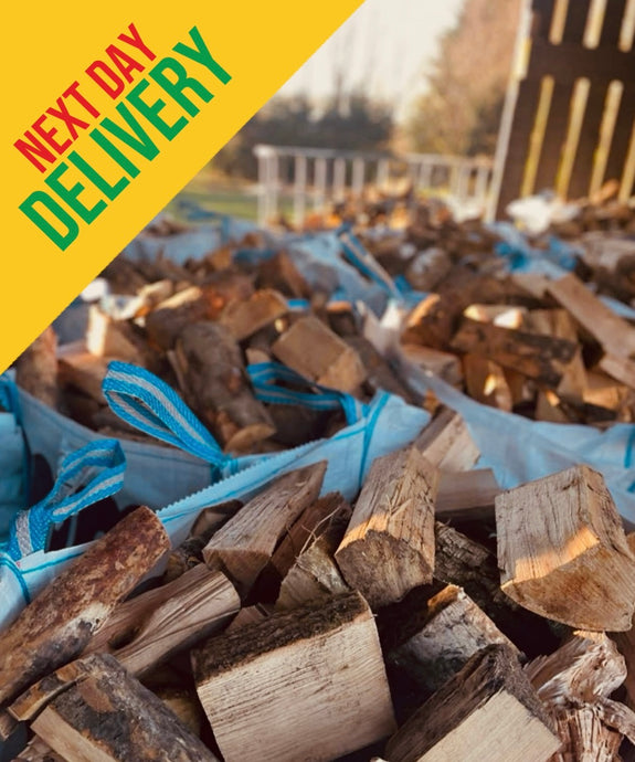 Premium Quality Seasoned Farm Firewood 0.85 - 1.6m3 Bulk Bags