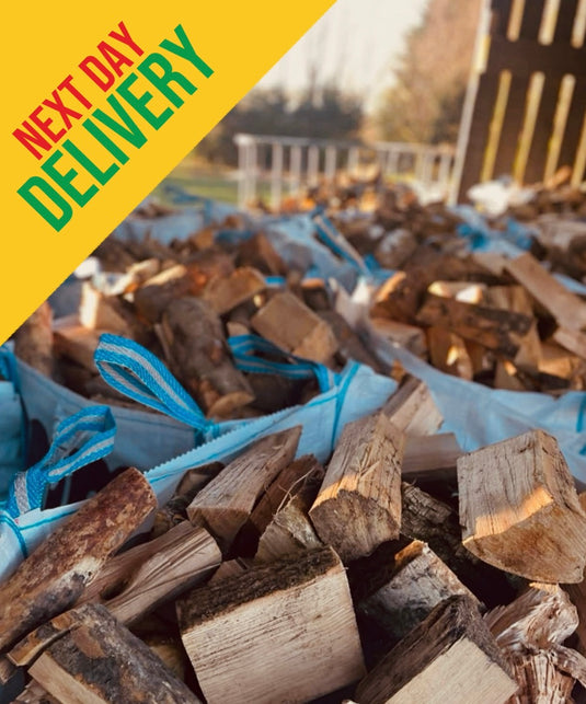 Premium Quality Seasoned Farm Firewood 0.85 - 1.6m3 Bulk Bags