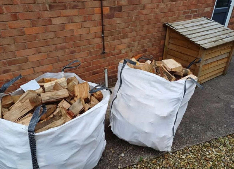 Load image into Gallery viewer, Premium Quality Seasoned Farm Firewood 0.85 - 1.6m3 Bulk Bags
