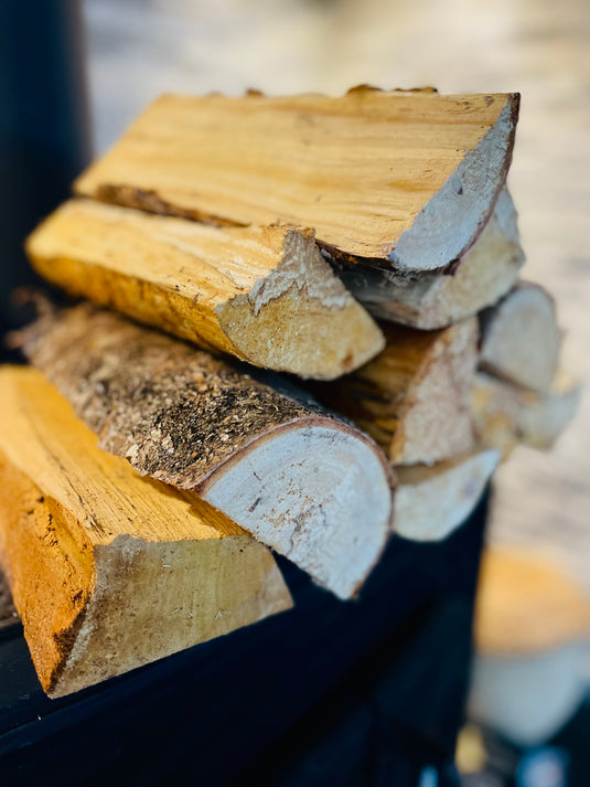 British Kiln Dried Birch Logs Multiple Bulk Bag Sizes