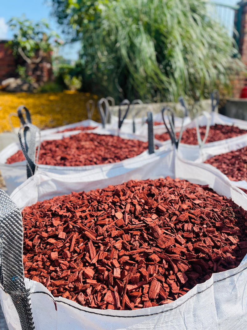 Load image into Gallery viewer, Red Decorative Bark Mulch Bulk Bag
