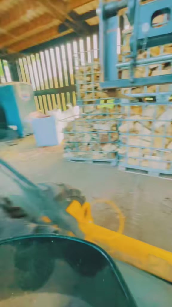 Load and play video in Gallery viewer, Seasoned Larch Firewood Logs 0.85 or 1.6m3 Bulk Bags
